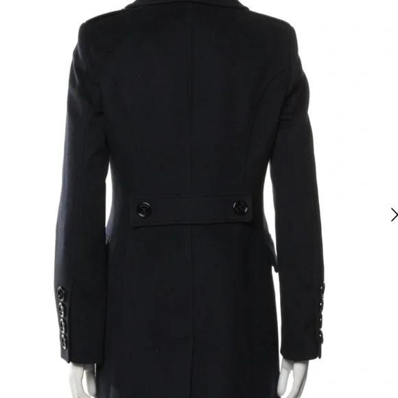 Burberry London Virgin Wool and Cashmere Peacoat (Size: M) - Picture 3 of 7